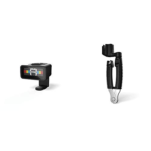 D Addario NS Micro Clip-On Tuner  and  Planet Waves Pro Winder String Winder and Cutter Bundle