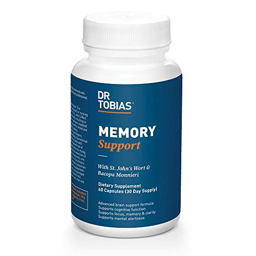 Dr. Tobias Memory Support Supplement  Ginkgo Biloba Herbal Blend  60 Capsules