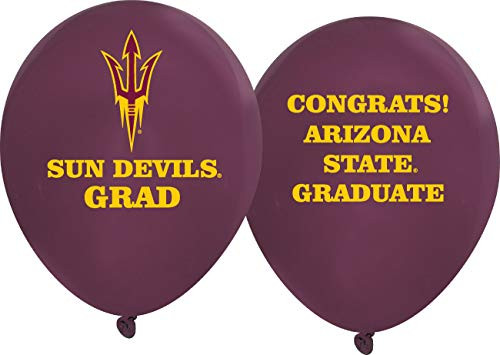 Arizona State Sun Devils 11 inch Latex GRADUATION Balloons by Westrick - 10 pkg.