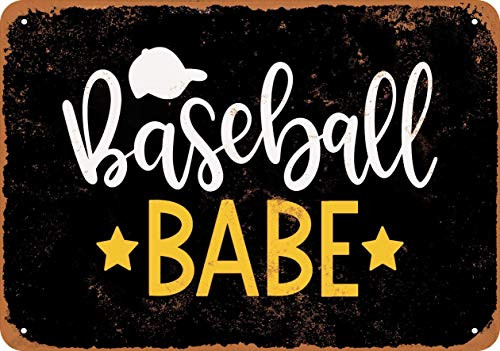 20x30Cm 8x12Inch  Fashion Tin Signs Baseball Babe Do Not Fade Vintage Look Sign Metal Plate For Garages All Kinds Of Individual Character Places Or Home Decoration