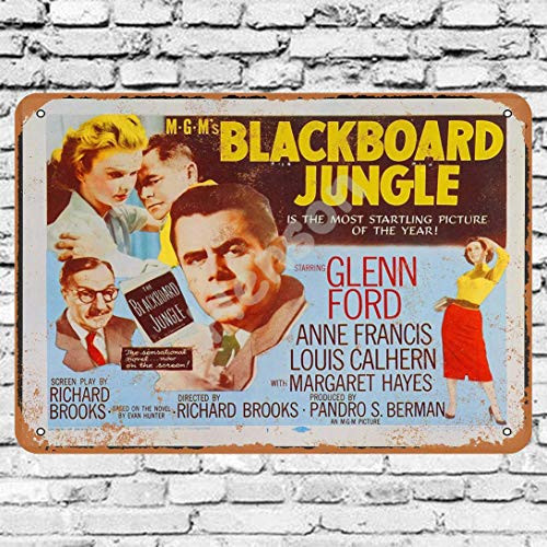 20x30Cm 8x12Inch  Blackboard Jungle Do Not Fade Tin Sign-Aluminum Classic Vintage Look Sign Metal Plate For Offices All Kinds Of Individual Character Places Or Home Decoration 20x30Cm 8x12Inch  Blackboard Jungle Do Not Fade Tin Sign-Aluminum Classic Vintage Look Sign Metal Plate For Offices All Kinds Of Individual Character Places Or Home Decoration