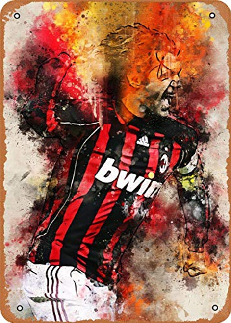 20x30Cm 8x12Inch  Paolo Maldini 4 Never Rust Metal Sign Fashion Vintage Look Sign Plaque For Businesses And Institutions All Kinds Of Individual Character Places Or Home Decoration 20x30Cm 8x12Inch  Paolo Maldini 4 Never Rust Metal Sign Fashion Vintage Look Sign Plaque For Businesses And Institutions All Kinds Of Individual Character Places Or Home Decoration