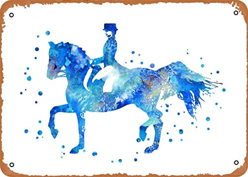 20x30Cm 8x12Inch  Horse Racing 4 Waterproof Tin Sign-Aluminum Wall Decor Fashion Vintage Look Sign Poster Plaque For Rec Rooms All Kinds Of Individual Character Places Or Home Decoration