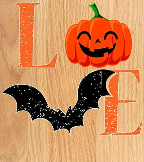 20x30Cm 8x12Inch  Love Halloween Pumpkin Bat Durable Tin Sign Chic Vintage Look Sign Poster Plaque For Businesses And Institutions All Kinds Of Individual Character Places Or Home Decoration 20x30Cm 8x12Inch  Love Halloween Pumpkin Bat Durable Tin Sign Chic Vintage Look Sign Poster Plaque For Businesses And Institutions All Kinds Of Individual Character Places Or Home Decoration