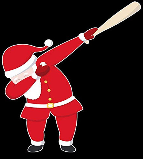 20x30Cm 8x12Inch  Baseball Bat Dabbing Santa Multipurpose Metal Tin Sign Retro Vintage Look Sign Metal Plate For Guesthouses All Kinds Of Individual Character Places Or Home Decoration