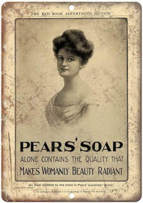 20x30Cm 8x12Inch  Pears Soap Durable Tin Sign-Aluminum Wall Decor Retro Vintage Look Sign Poster Plaque For Shops All Kinds Of Individual Character Places Or Home Decoration