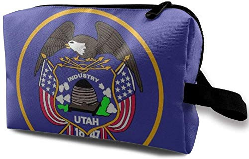 Utah Cosmetic Bag for Women Adorable Roomy Makeup Bags Travel Waterproof Toiletry Bag Accessories Organizer Gifts