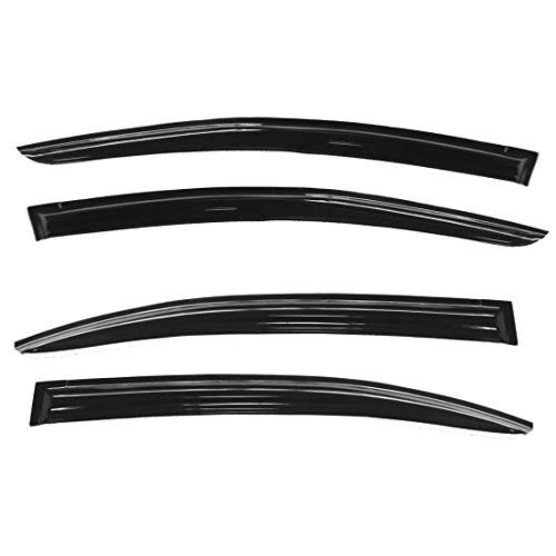 4PC Smoke Window Vent Visors Sun Rain Wind Guards Fit for 2012-2015 Honda Civic Sedan