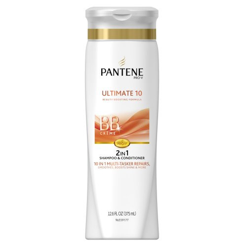 Pantene Pro-V 2 in 1 Shampoo  and  Conditioner  Ultimate 10 with BB Creme  12.6 Ounce