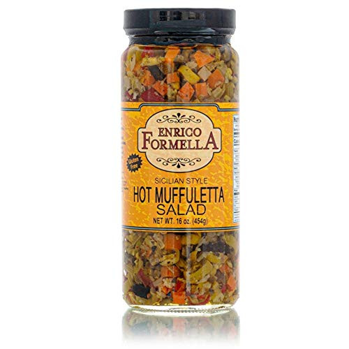 Enrico Formella   Hot Muffuletta Salad   Italian - New Orleans Style Olive Spread 16oz.  2-pack
