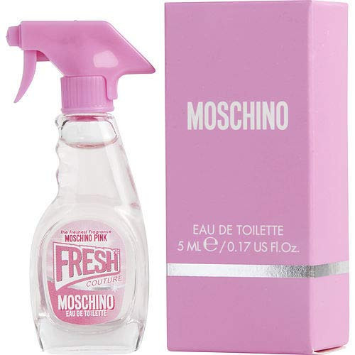 Moschino Fresh Couture Pink Eau De Toilette Mini Splash For Women 0.17 Oz   5 ml Travel Size