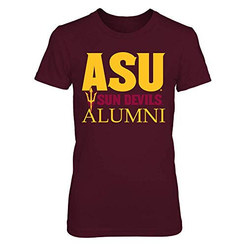 FanPrint Arizona State Sun Devils T-Shirt - ASU Sun Devils Alumni - Premium Women s Tee Maroon S FanPrint Arizona State Sun Devils T-Shirt - ASU Sun Devils Alumni - Premium Women s Tee Maroon S