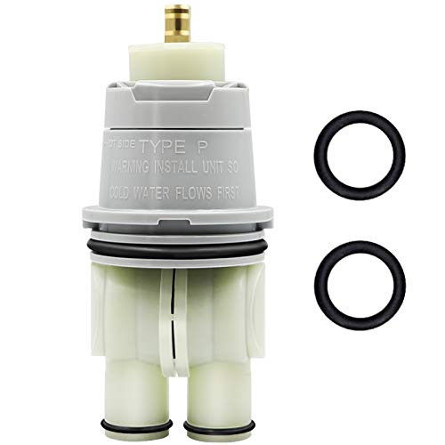 RP46074 Shower Cartridge Compatible For Delta Shower and Tub 13 14 Series Faucet Replacement Delta Single - Function Temperature Control Universal Valve Cartridge Repair Kit Assembly  White