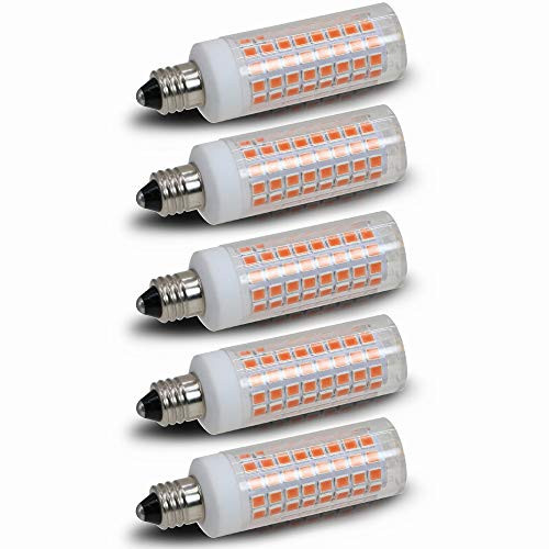 5-Pack  E11 LED  E11 Led Bulbs  100W Equivalent  850 LM  Warm White 3000K  Dimmable E11 Mini Candelabra Base  JD T3 T4 360 Degree Beam Angle for Indoor Decorative Lighting.