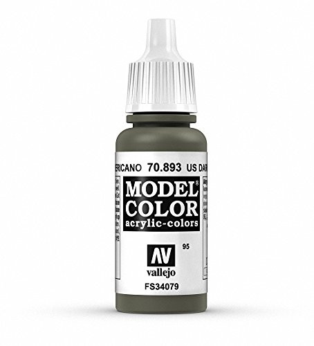 Vallejo Us Dark Green Model Color Paint, 17ml