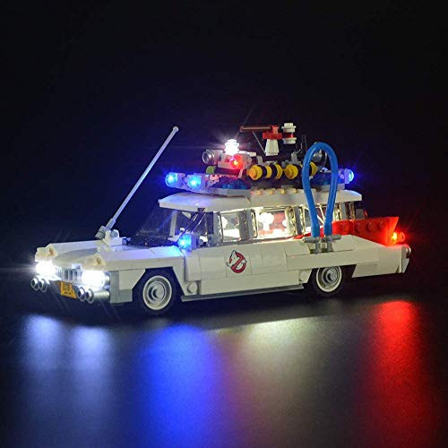 T-Club LED Light Kit for Lego 21108 Ghostbusters Ecto-1 - Lights Set Compatible with Lego 21108 Building Blocks  Not Include Lego Model