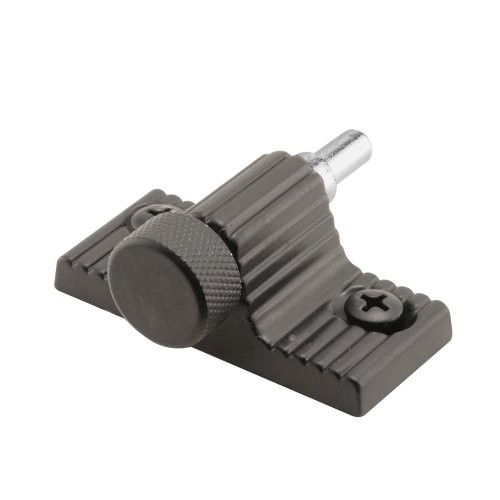 Defender SecurityProducts U 9849 Sliding Door Lock, Twist-In, Black Finish