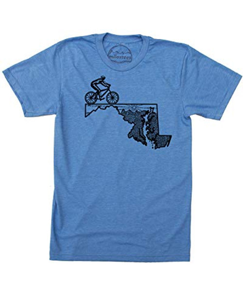 Maryland Bike Shirt Cycling Graphic on Soft 50 50 Wears Ride the Anacostia- Elevate the Day! Maryland Bike Shirt Cycling Graphic on Soft 50 50 Wears Ride the Anacostia- Elevate the Day!