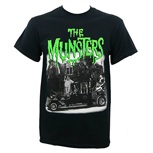 Universal Men s The Munsters Family Coach T-Shirt  Black  Large