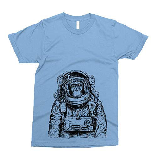 Monkey Astronaut Tshirt Funny Space Monkey T shirt Graphic Tee Printed on soft ringspun cotton Monkey Astronaut Tshirt Funny Space Monkey T shirt Graphic Tee Printed on soft ringspun cotton