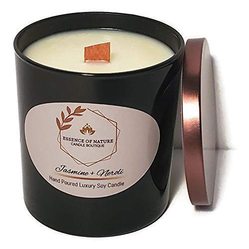 Jasmine  plus Neroli Coconut Soy Wood Wick Candle 8.5 oz.