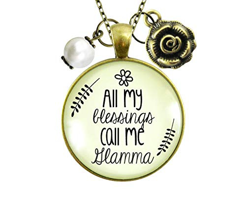 Gutsy Goodness 36 inch Glamma Necklace All My Blessings Young at Heart Grandma Gift Gutsy Goodness 36 inch Glamma Necklace All My Blessings Young at Heart Grandma Gift
