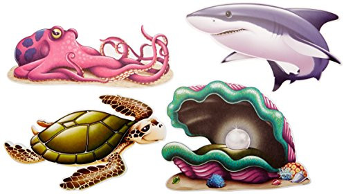 Under The Sea Creature Cutouts (4/Pkg)