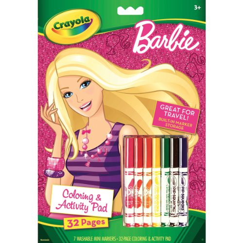 Crayola Barbie Coloring and Activity Book with Markers