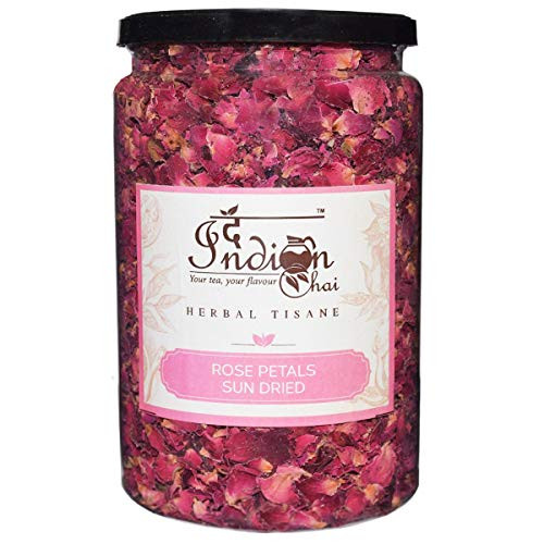 Rose Petals Sun Dried - Herbal Tea - Rose Tea - For Beautiful Hair  and  Skin100 gm  3.52 OZ