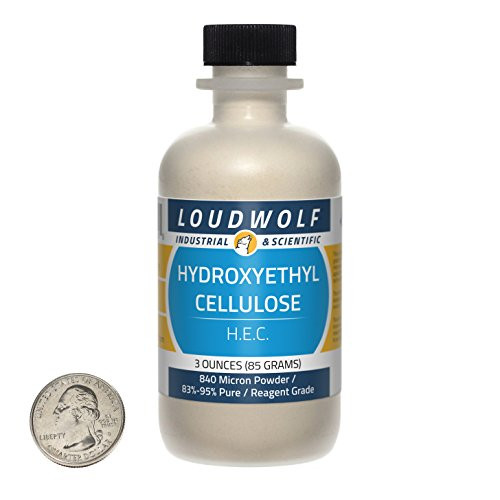 Hydroxyethyl Cellulose Fine Powder   3 Ounces Reagent Grade Ships Fast from USA