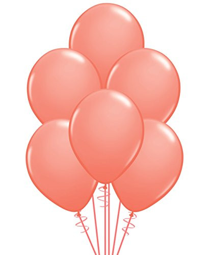 Qualatex Opaque Coral Biodegradable Latex Balloons, 11-Inch (20-Units)