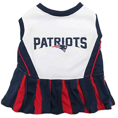 New England Patriots NFL Cheerleader Dress For Dogs - Size Medium New England Patriots NFL Cheerleader Dress For Dogs - Size Medium