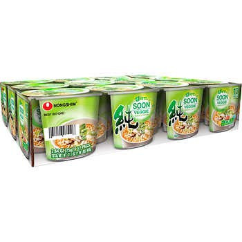Nongshim Soon Veggie Noodle Soup  2.64 oz  12 ct
