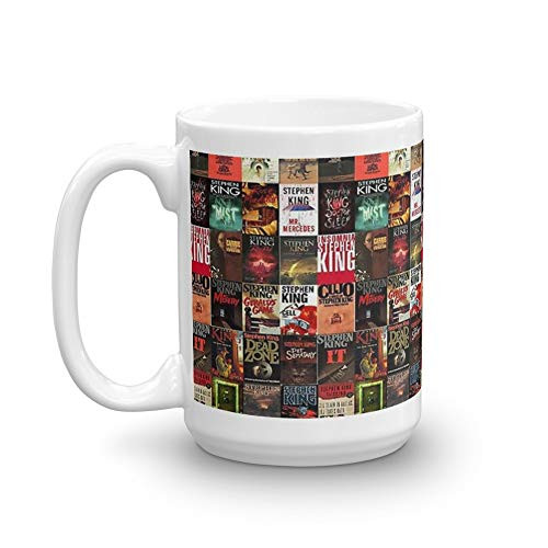 Stephen King - Book Covers. 15 Oz Ceramic Glossy Mugs Gift For Coffee Lover. 15 Oz Ceramic Glossy Mugs Gift For Coffee Lover Unique Coffee Mug  Coffee Cup