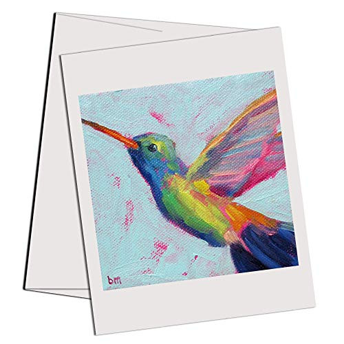 Hummingbird Note Cards and Envelopes Set of 6  Elegant Stationary for Women  All Occasion Greeting Cards  Cute Note Cards Blank Inside  Gifts for Women Under 20 Dollars  Special Occasion Cards