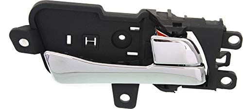 Interior Door Handle compatible with SONATA 11-14 Front RH Inside All Chrome Plastic