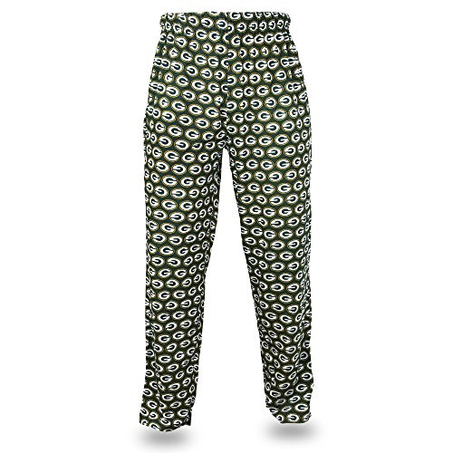Zubaz NFL Bay Packers Men s Team Logo Print Comfy Jersey Pants  XX-Large  Green