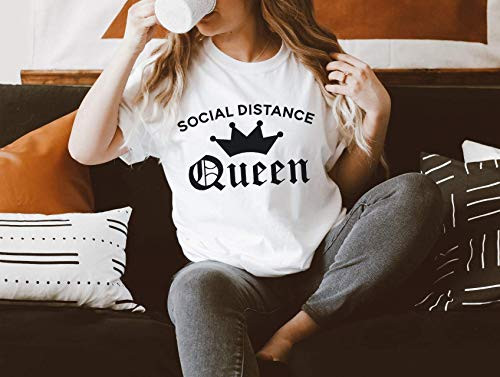 social distance queen quarantine shirt social distancing shirt work from home wash your hands quarantine and chill