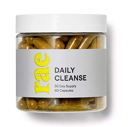 Rae Daily Cleanse Dietary Supplement 60 Capsules! Blend of Herbs  Cascara Sagrada and Turmeric! Eliminate Toxins Your Skin and Body! Supports Your Adrenal  Cellular Detox and Digestive Systems!