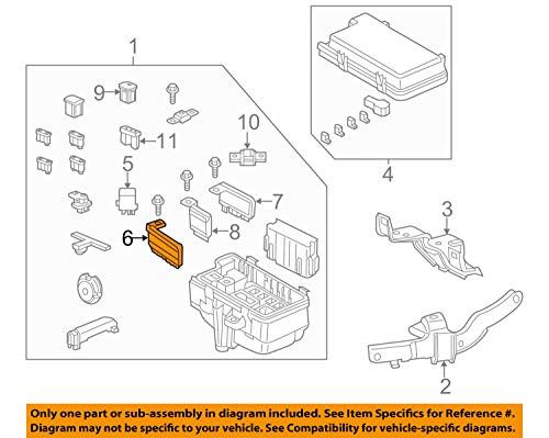 Genuine Honda 38232-T3V-A01 Multi Block Fuse