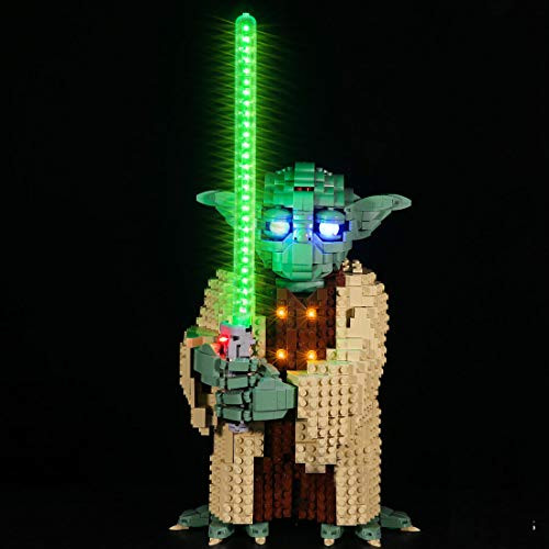 Light Set for Star Wars  Attack of The Clones Yoda Building Blocks Model - Battery Powered Led Light kit Compatible with Lego 75255  NOT Included The Model  - Luxury Version