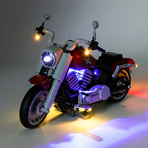 Light Set for Lego 10269 Building Blocks Model - Led Light kit Compatible with Harley Motorcycle  LED Included Only  NOT Included The Model
