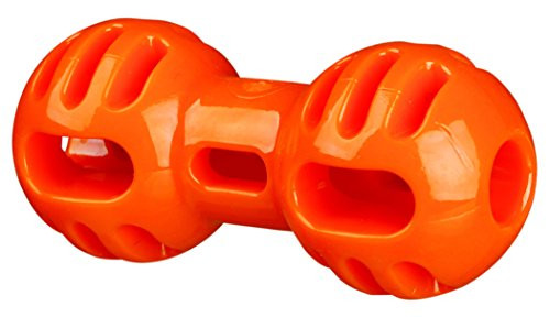 Trixie Soft and Strong Floatable Dumbbell  11 cm  Orange  Pack of 4