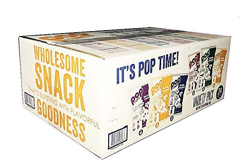 Poptime Kettle Cooked Popcorn Variety Pack1-1.5oz Bags 24 Pack Non-GMO Gluten Free Dairy Free Kosher Whole Grain Low Cholesterol Poptime Kettle Cooked Popcorn Variety Pack1-1.5oz Bags 24 Pack Non-GMO Gluten Free Dairy Free Kosher Whole Grain Low Cholesterol