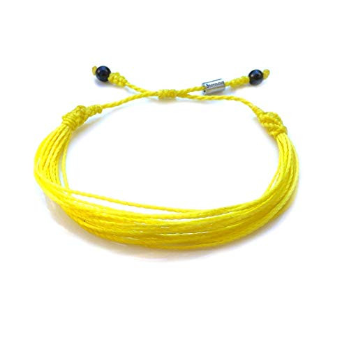 Yellow Awareness String Bracelet for Adenosarcoma  Bladder Cancer  Bone Cancer  Endometriosis  Ewings Sarcoma  Spina Bifida by Rumi Sumaq