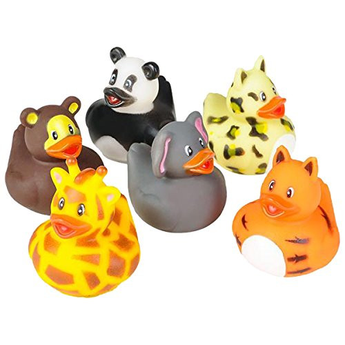 Rhode Island Novelty 2" Zoo Animal Rubber Ducks (12 Piece) Rhode Island Novelty 2" Zoo Animal Rubber Ducks (12 Piece)