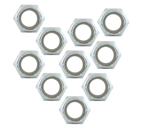Allstar ALL16013-10 Thread Hex Nut with Nylon Insert - 10 Piece