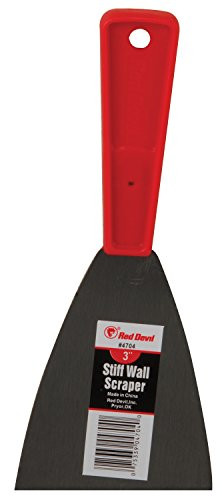 Red Devil 4704 3-Inch Stiff Metal Wall Scraper