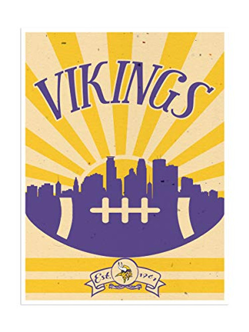 Art Minnesota Vikings Poster Sunset Print 12x16 Wall Decor Art Minnesota Vikings Poster Sunset Print 12x16 Wall Decor