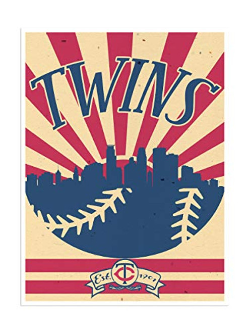 Minnesota Twins Poster Sunset Art Print 12x16 Wall Decor Minnesota Twins Poster Sunset Art Print 12x16 Wall Decor